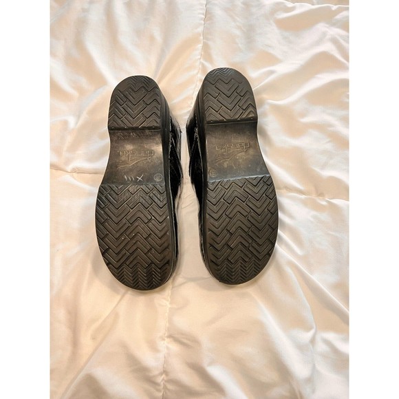 Dansko Womens EU42 Professional Slip On Clog Comfort Black Tooled Patent Leather - Picture 4 of 12